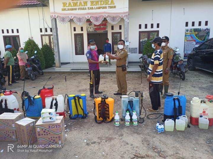 Pemerintah Desa  Lampung Timur Terus Berupaya Cegah Penyebaran Virus Covid-19
